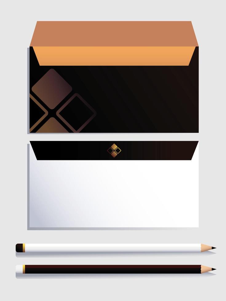corporate identity for business on white background vector
