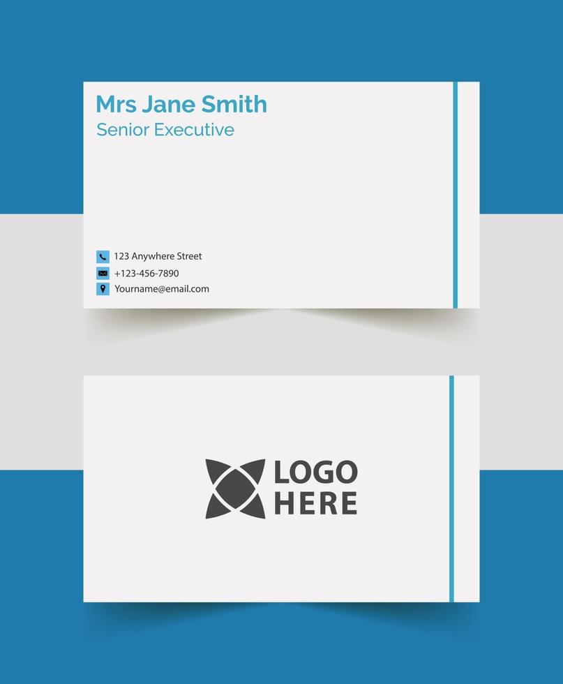 sample  business card template design vector