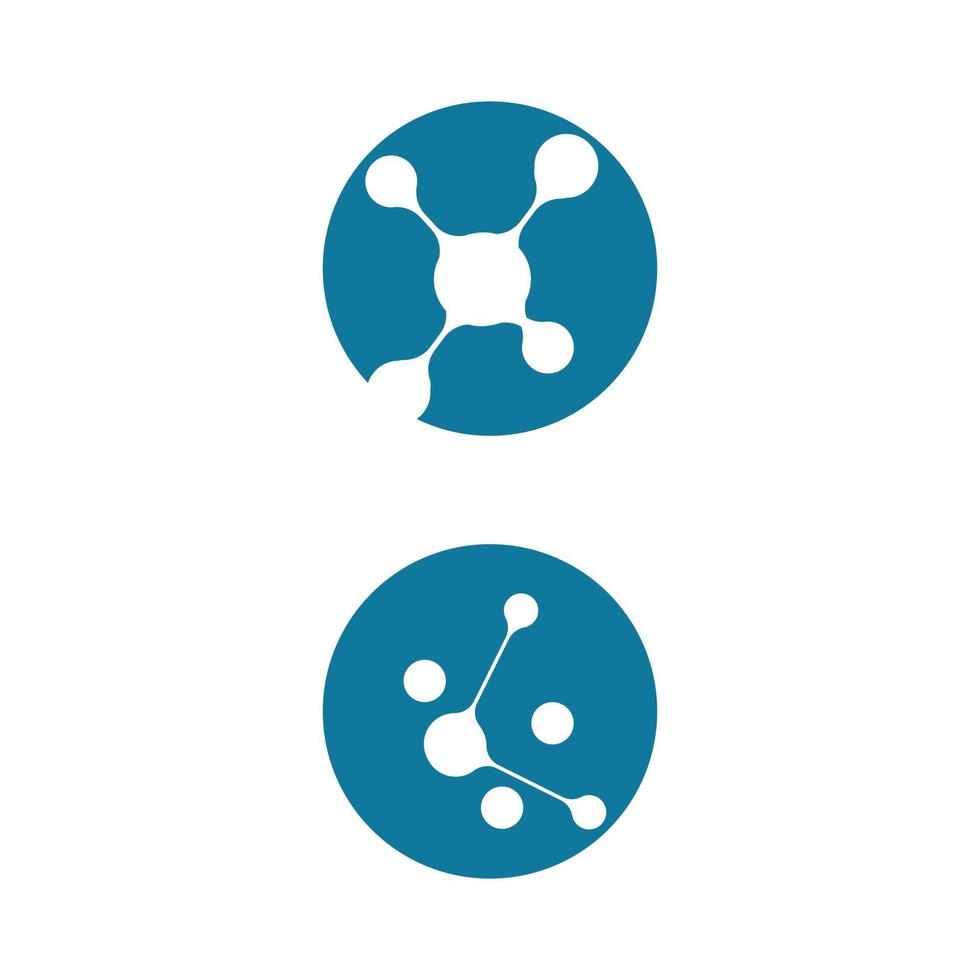 Molecule symbol logo template vector illustration design