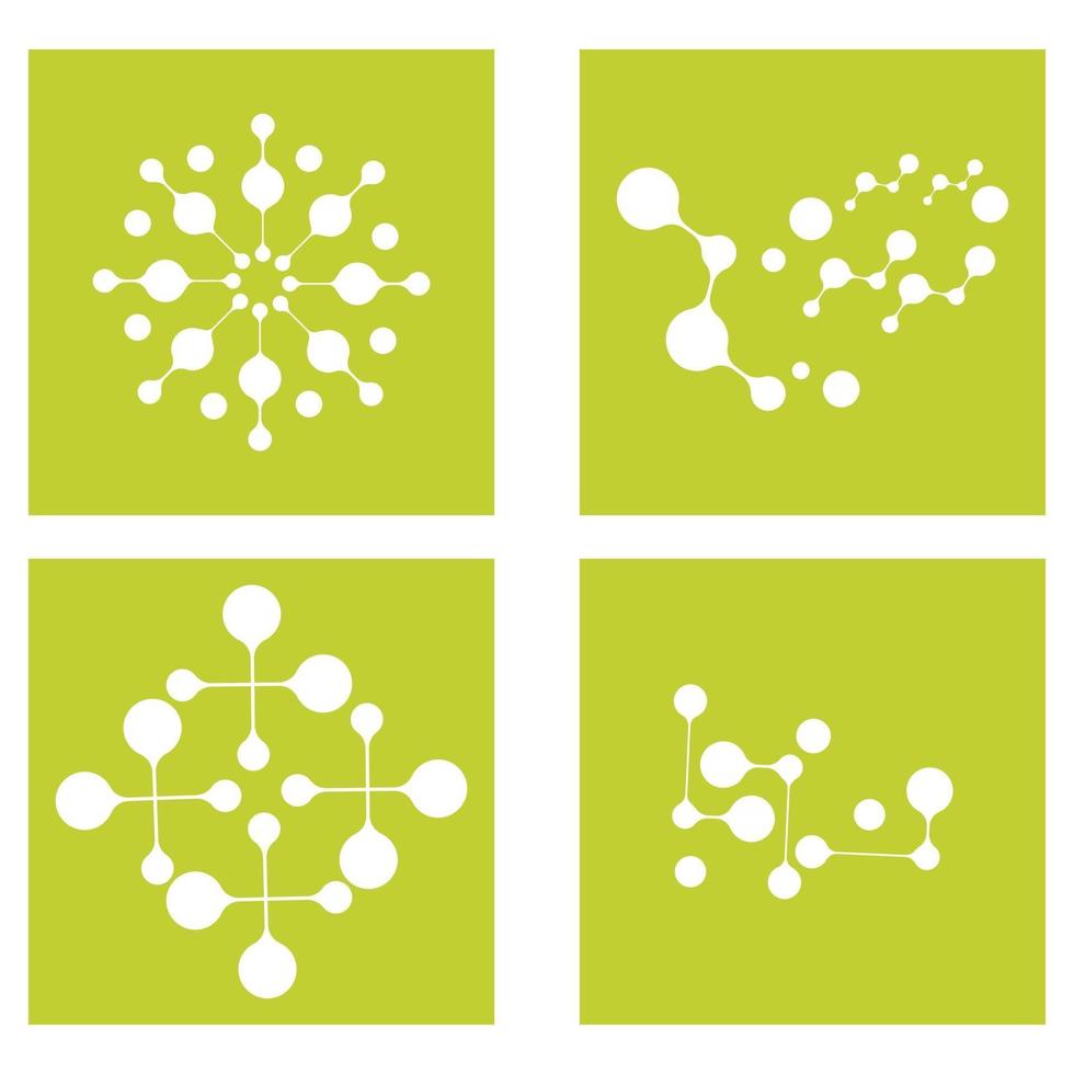 Molecule symbol logo template vector illustration design