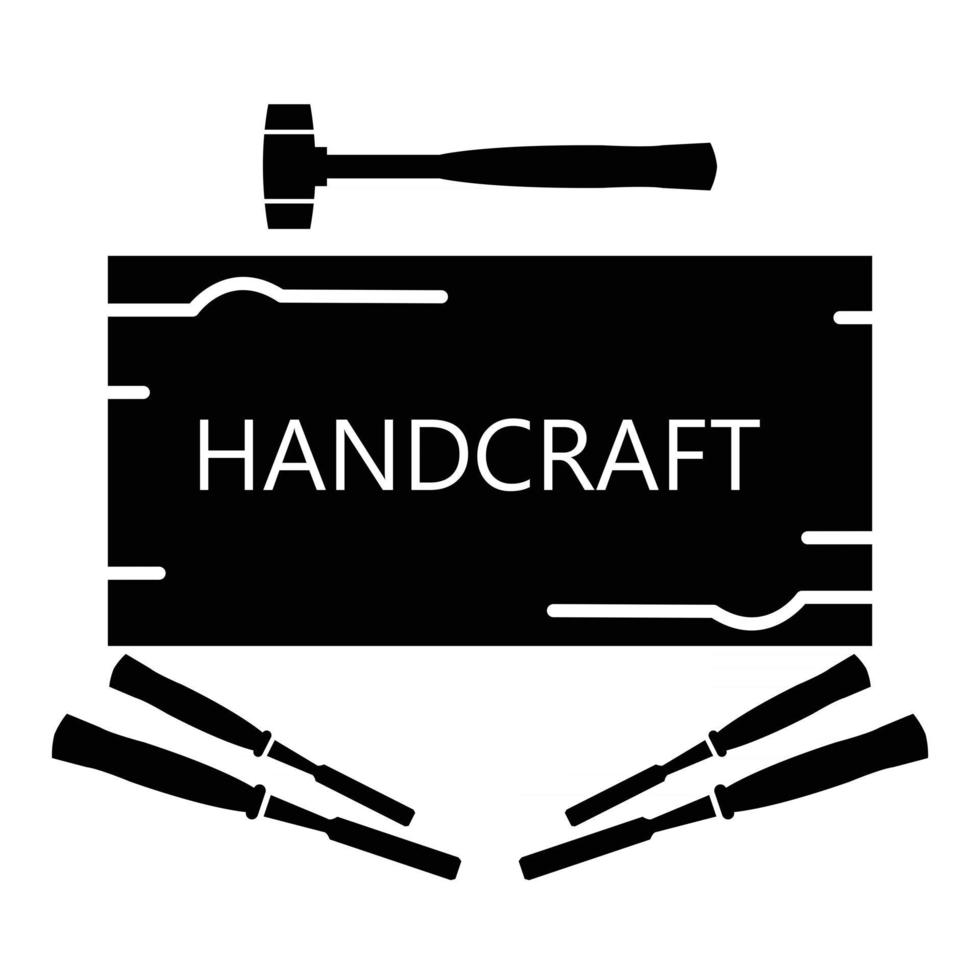 Handcraft service sign icon vector