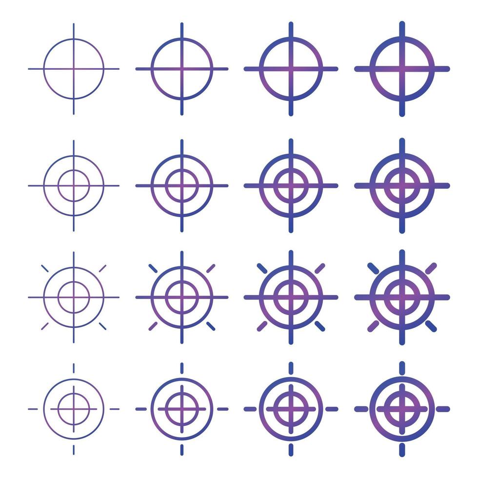 Rotation symbol icon set vector