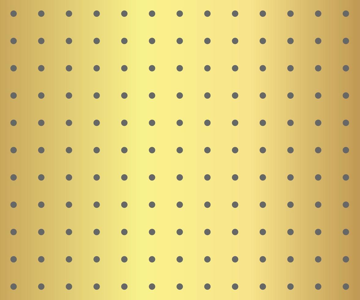 Gold polka dots background vector
