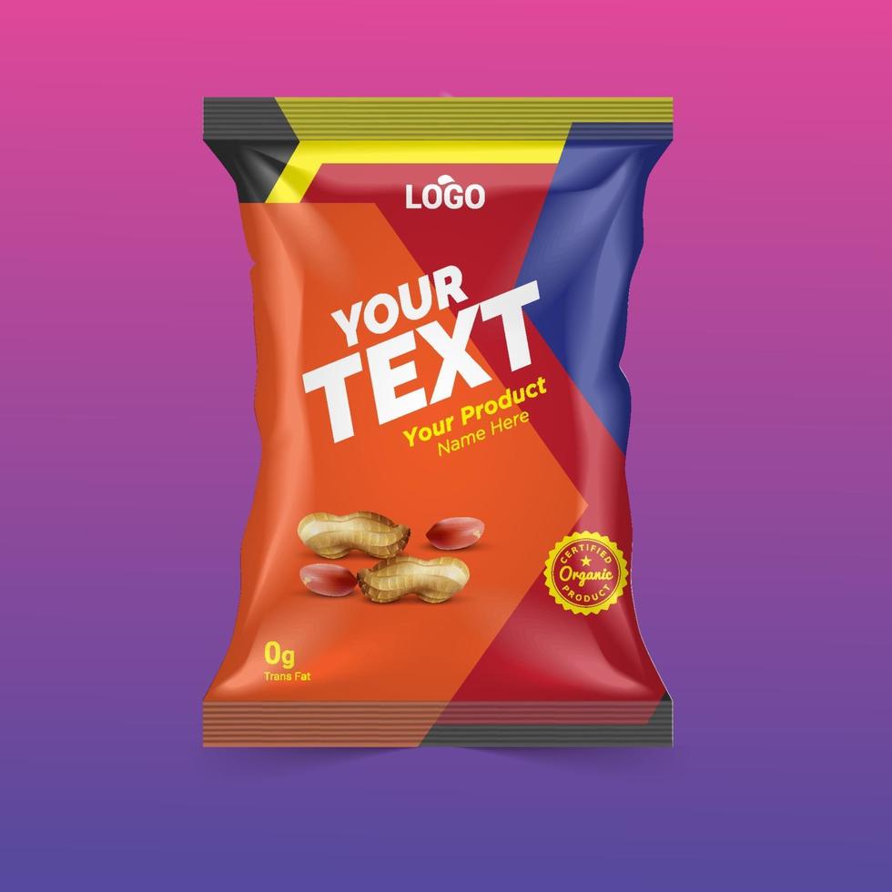 Free Chips and Dry Food Packaging ideas for foods company vector