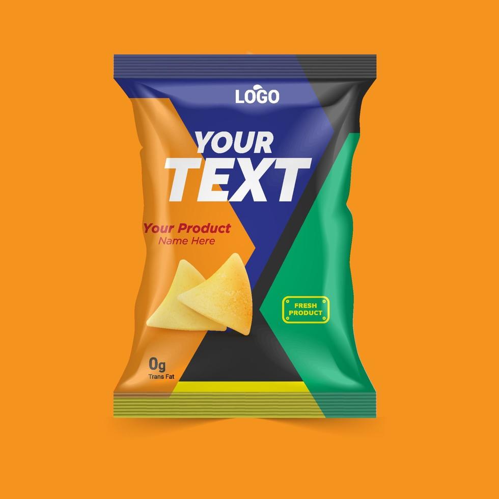 Free Chips and Dry Food Packaging ideas for foods company vector