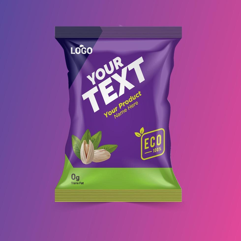 Free Chips and Dry Food Packaging ideas for foods company vector