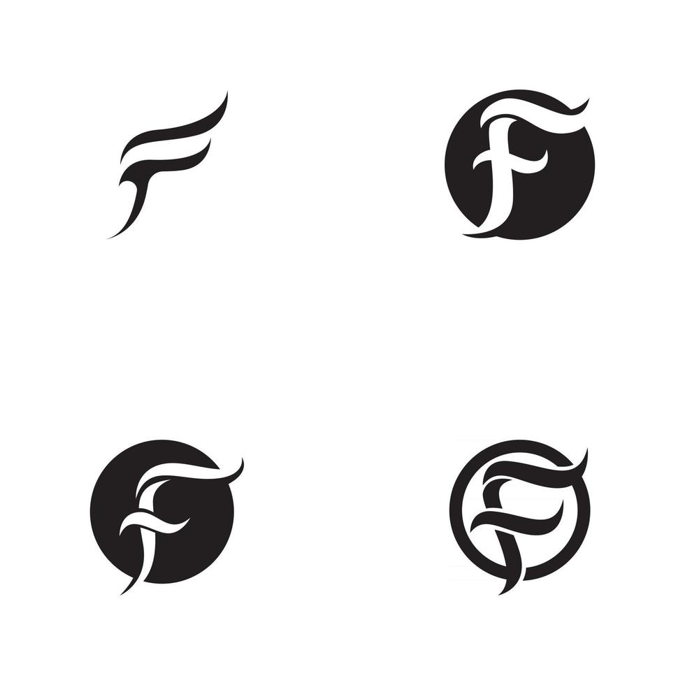 F Letter vector icon