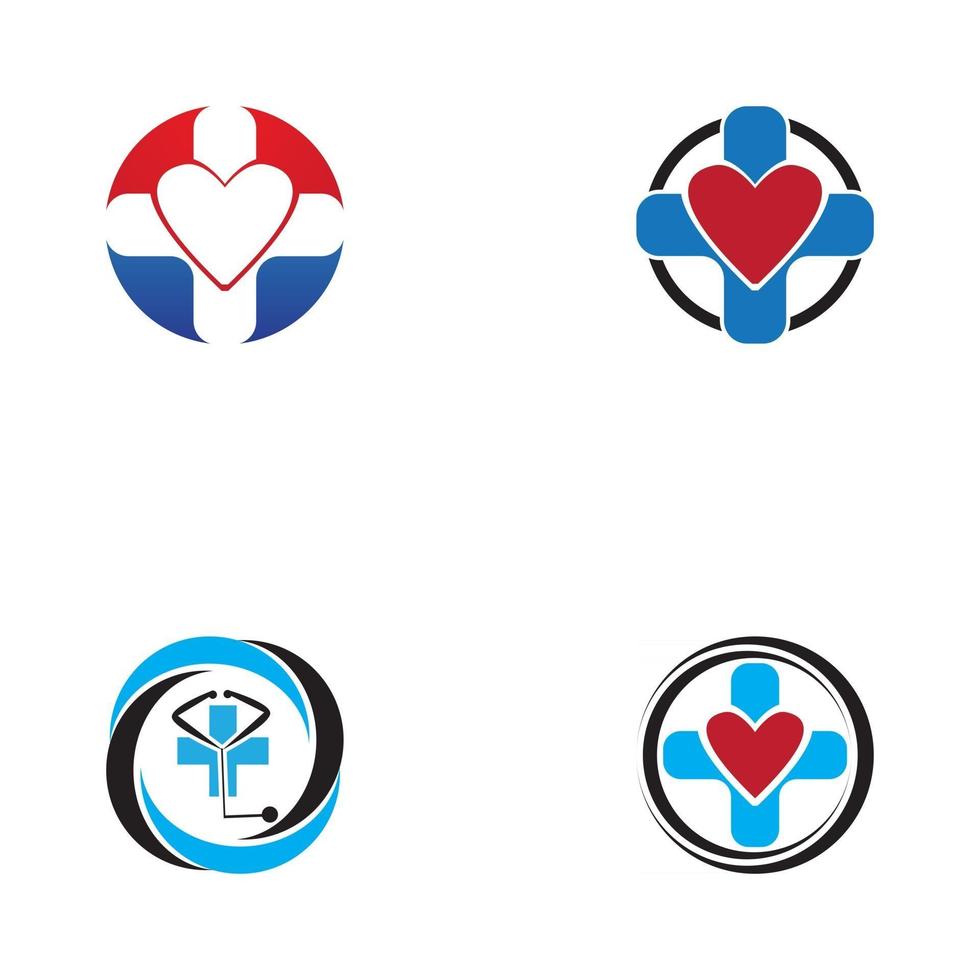 Hospital icon and symbol logo design template vector