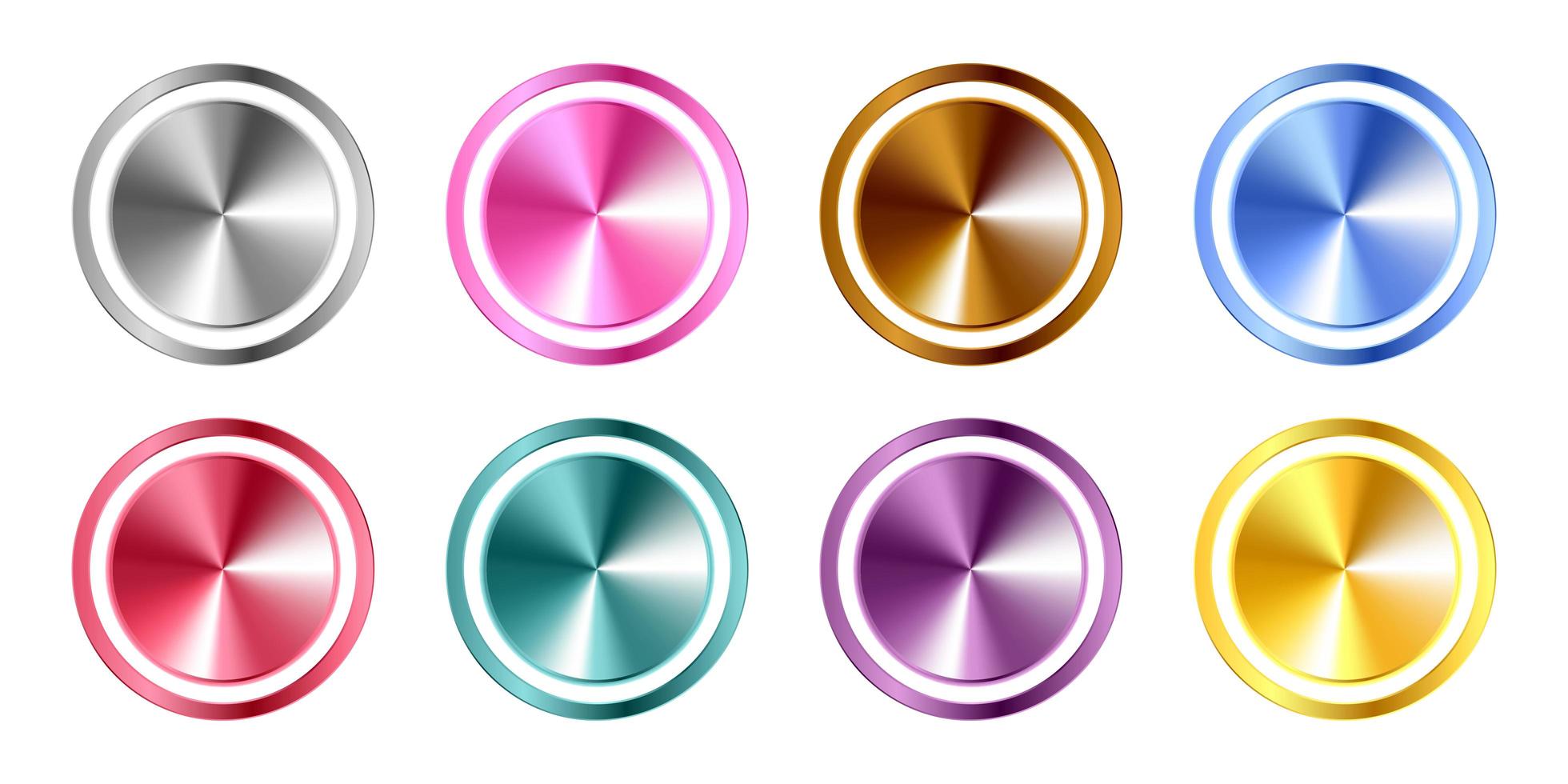 Elegant golden blank vector web button