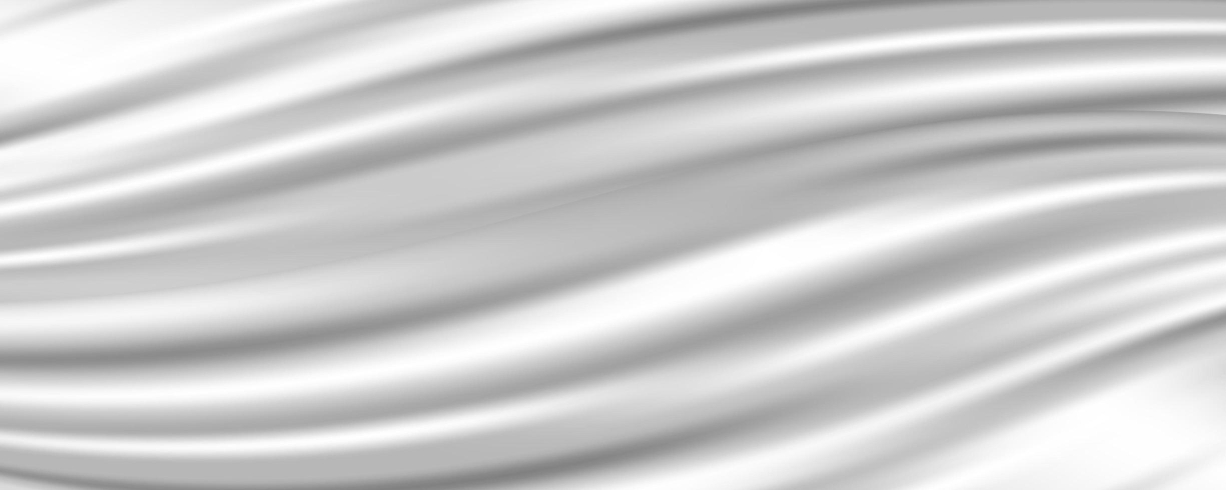 Textura de seda de tela blanca abstracta. ondas de leche para el fondo vector