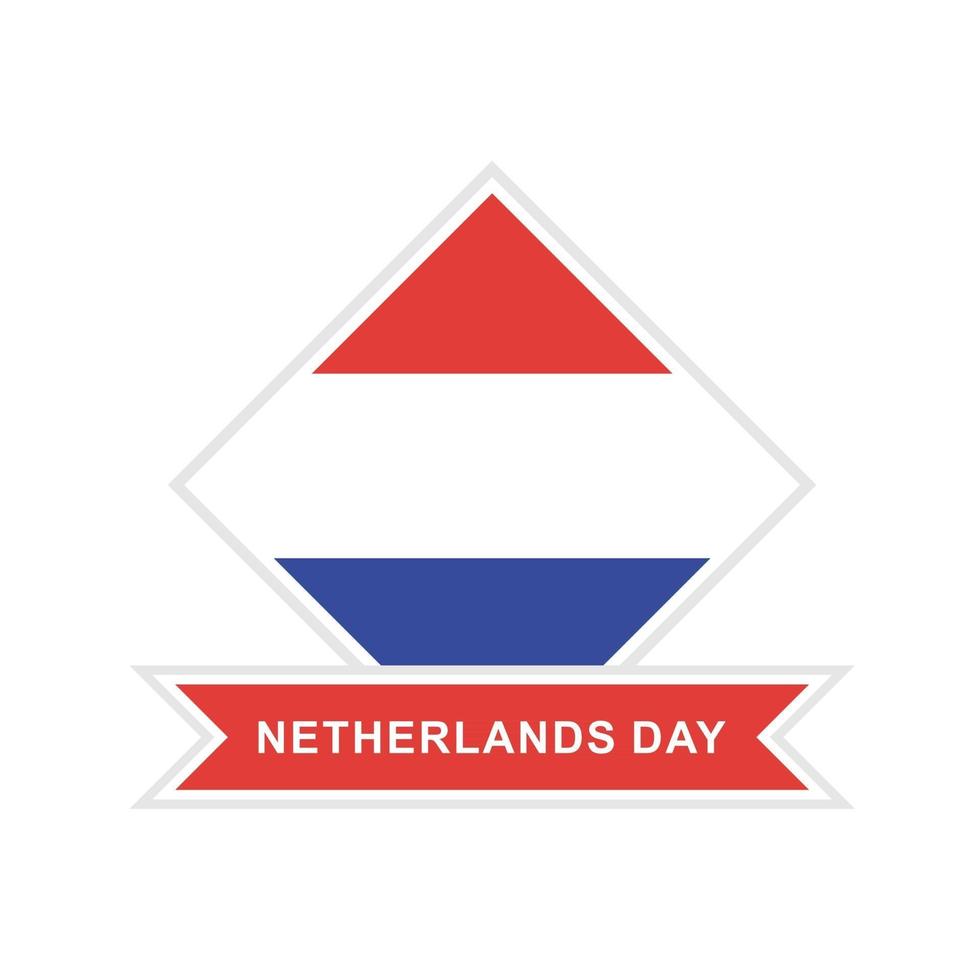 Vector illustration of Netherlands flag