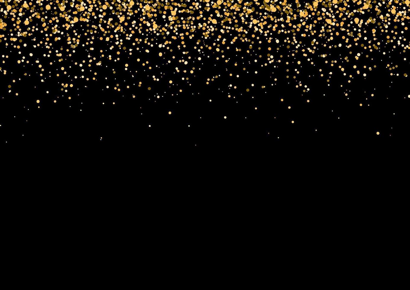 Gold Falling Glitter Celebration Party Background vector