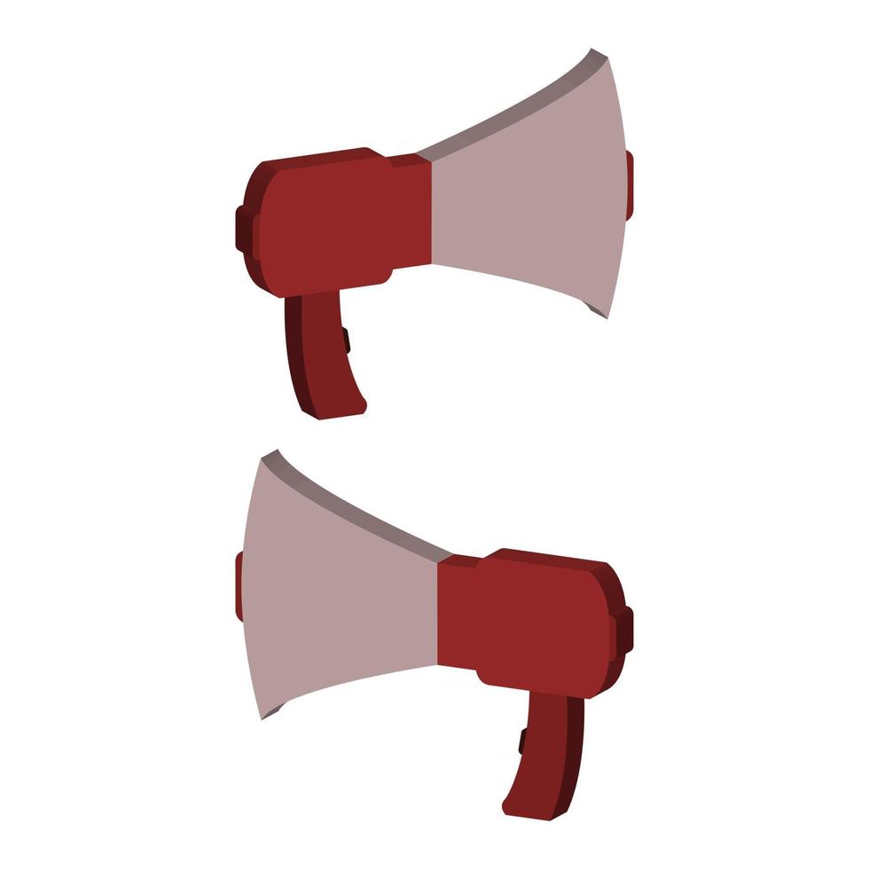 Megaphone Illustrated In Vector