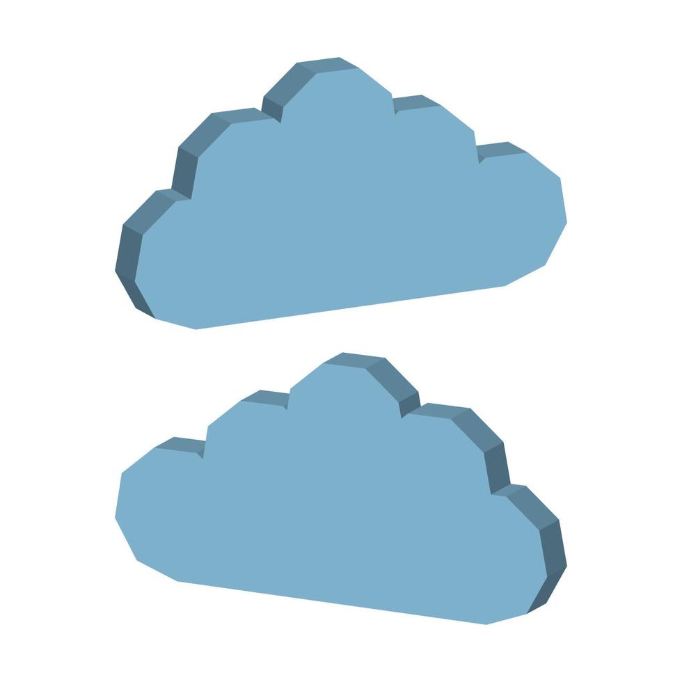 Cloud Illustrated On Vector
