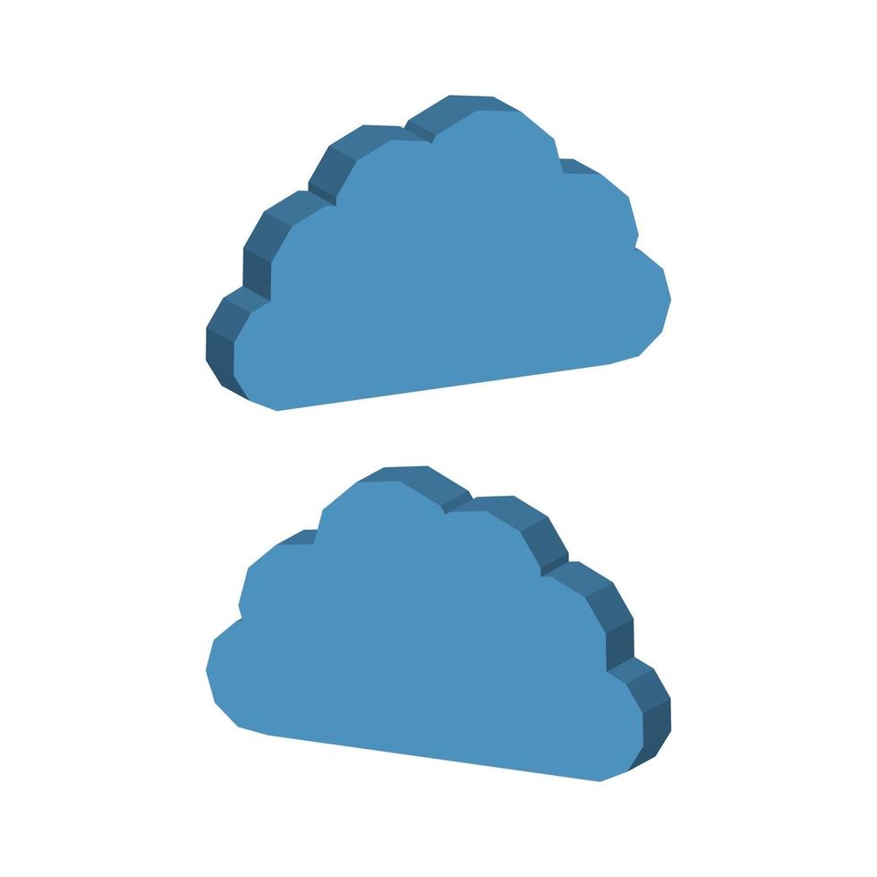 Cloud Illustrated On Vector