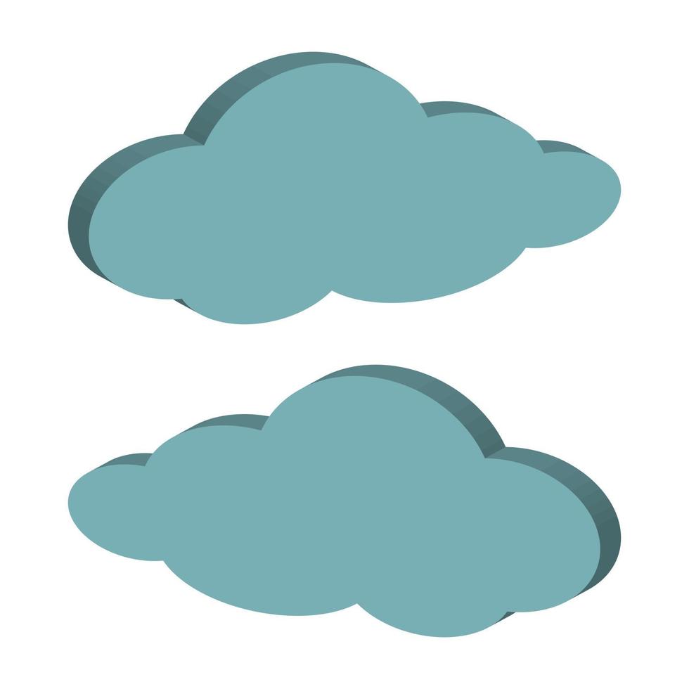 Cloud Illustrated In Vector