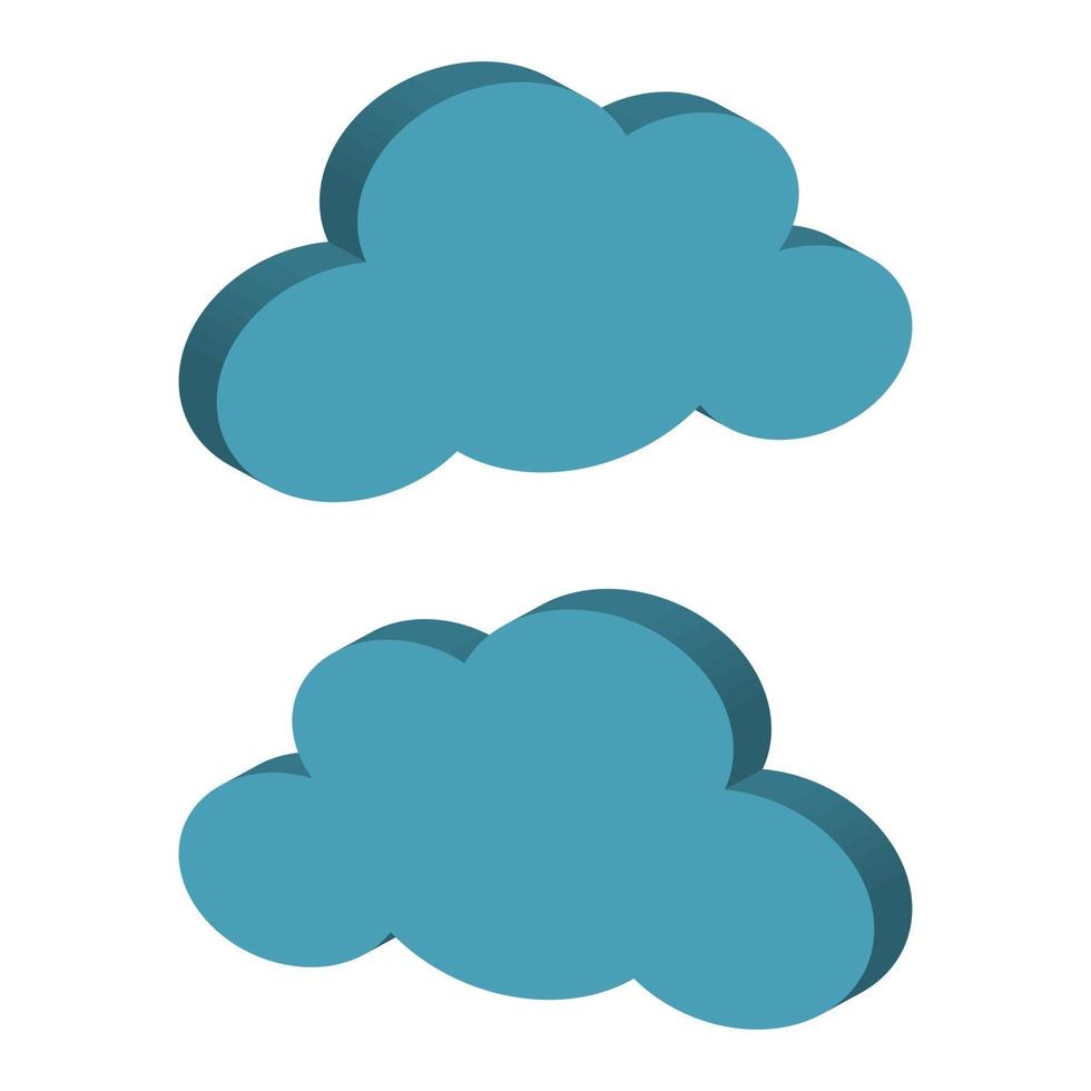 Cloud Illustrated In Vector