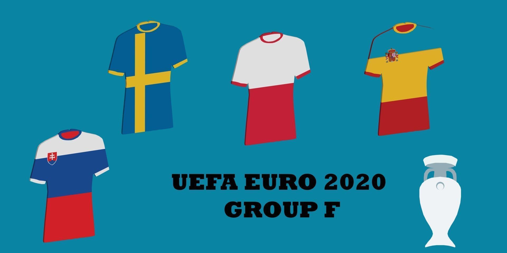 torneo uefa euro 2020 grupo f vector