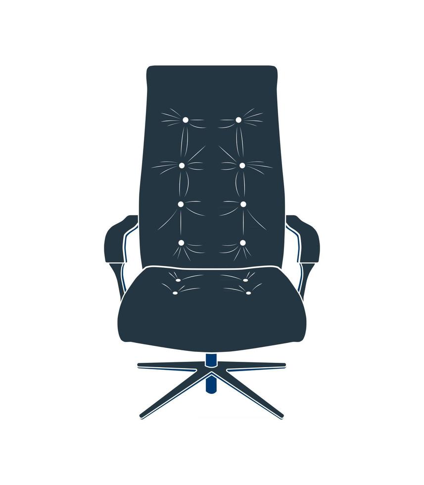 Icon chair with five legs. Vector illustration.