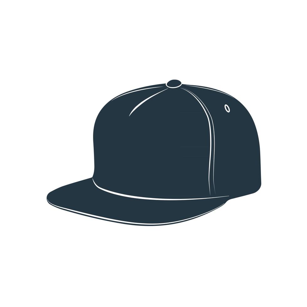 una gorra con visera para protegerse del sol. ilustración vectorial. vector