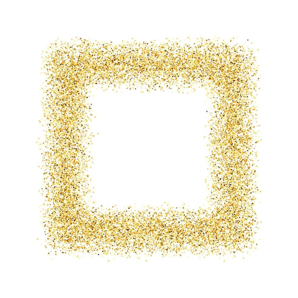 The square of golden sand. Vector illustration.