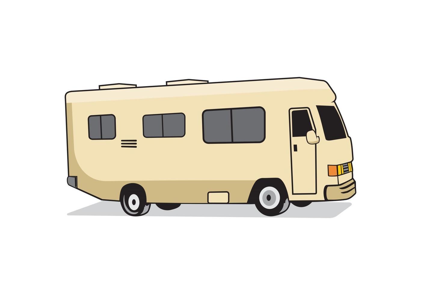 rv diseño de vehículos recreativos ilustración vectorial formato eps, adecuado para sus necesidades de diseño, logotipo, ilustración, animación, etc. vector