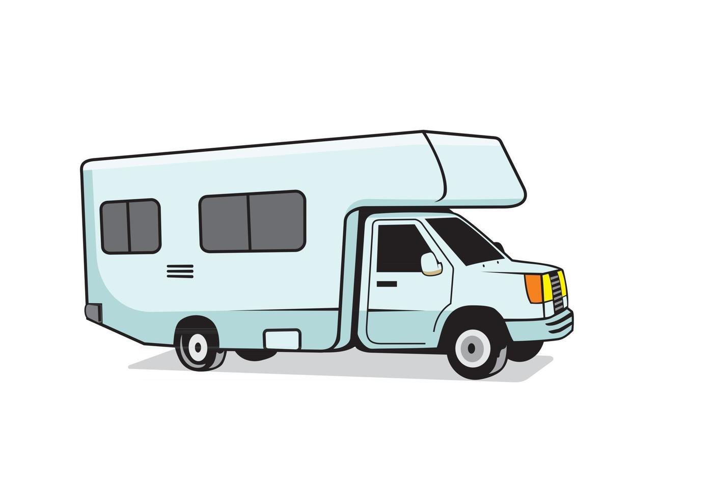 rv diseño de vehículos recreativos ilustración vectorial formato eps, adecuado para sus necesidades de diseño, logotipo, ilustración, animación, etc. vector