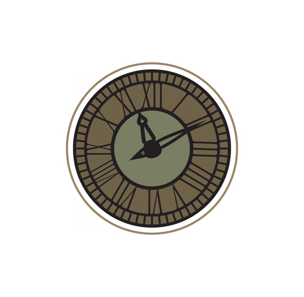 formato de eps de vector de ilustración de diseño de reloj clásico, adecuado para sus necesidades de diseño, logotipo, ilustración, animación, etc.