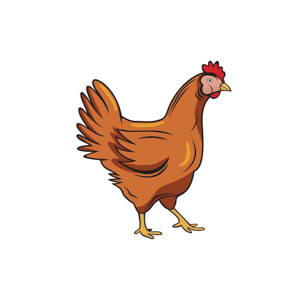 Chicken design illustration vector eps format , suitable for your design needs, logo, illustration, animation, etc.