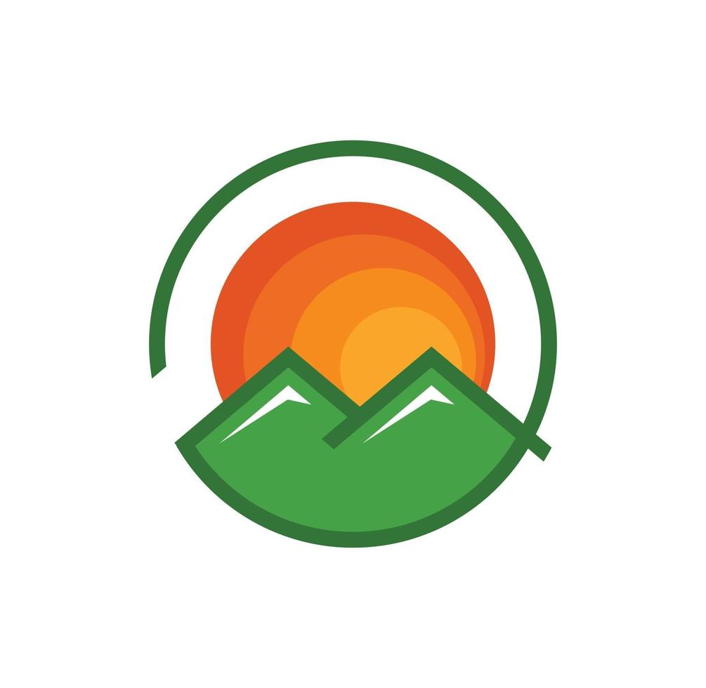 Mountain logo design illustration vector eps format , suitable for your design needs, logo, illustration, animation, etc.