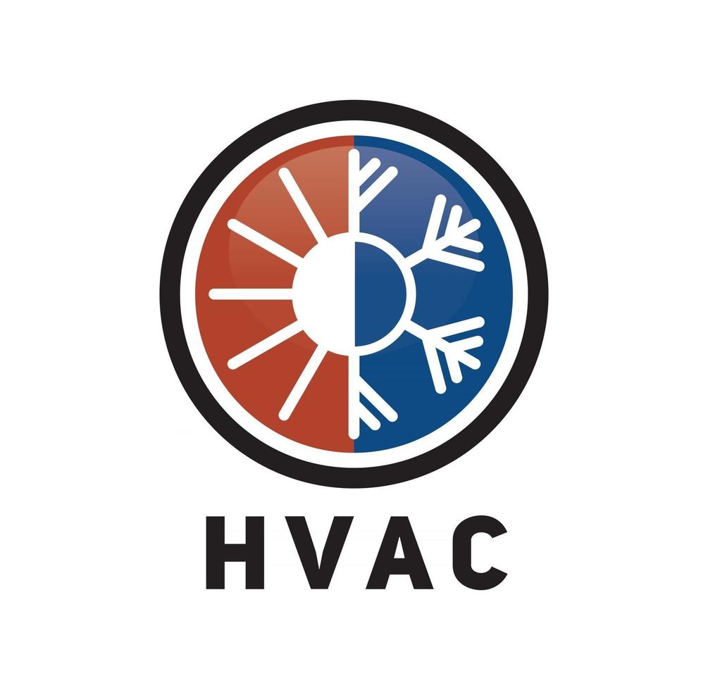 HVAC logo design illustration vector eps format , suitable for your design needs, logo, illustration, animation, etc.