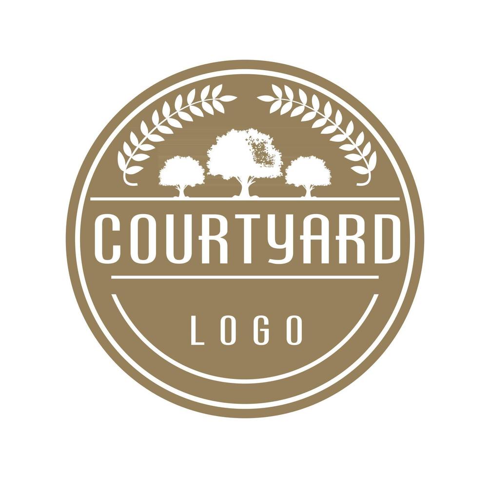 Courtyard logo design illustration vector eps format , suitable for your design needs, logo, illustration, animation, etc.