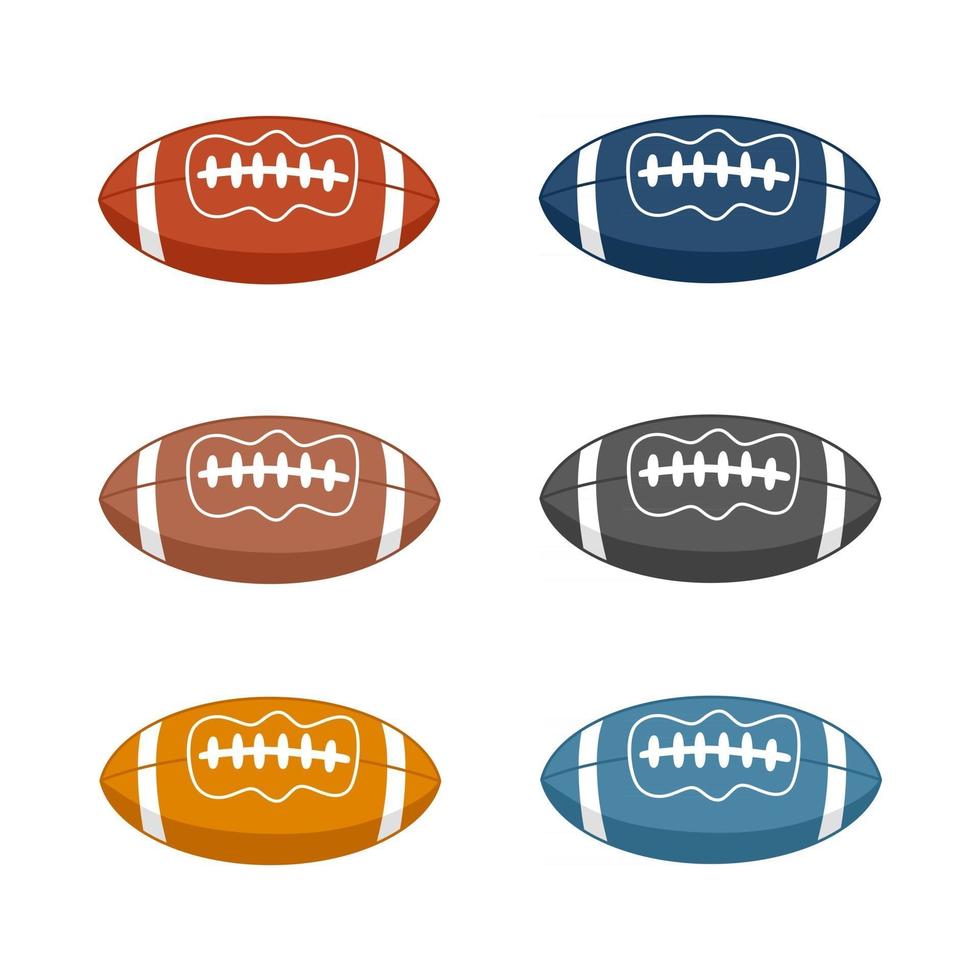 American Football ball Seamless Pattern, Soccer Ball Seamless Pattern. vector