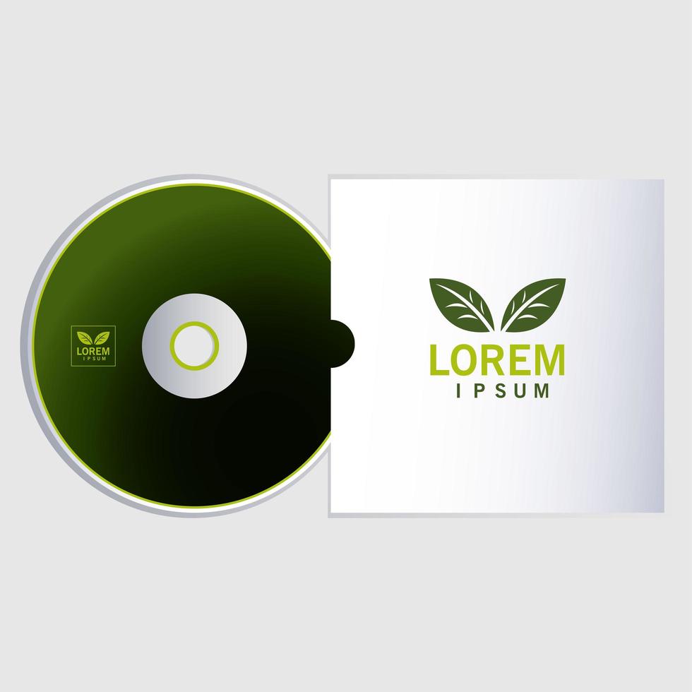 cd, corporate identity template on white background vector