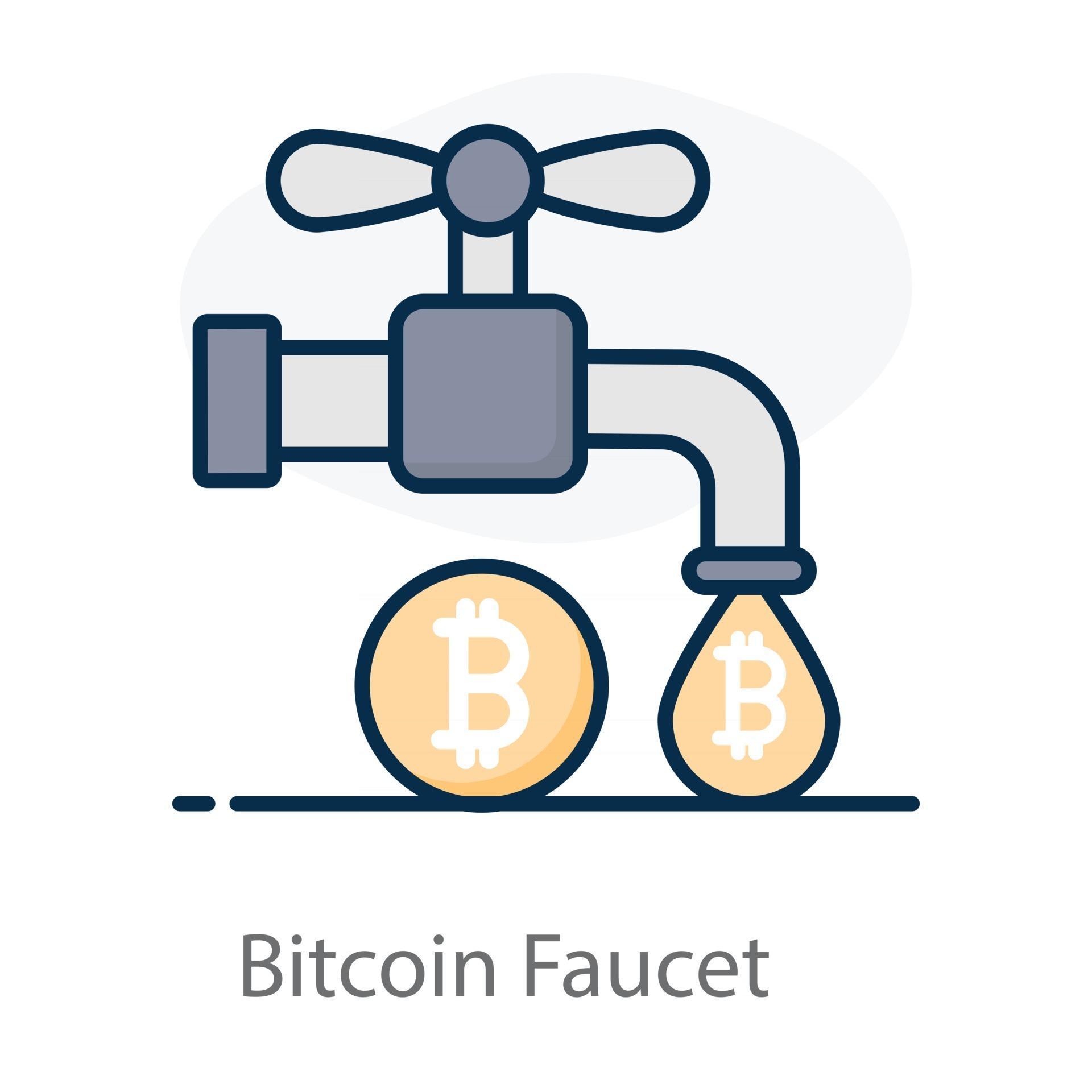 Bitcoin Faucet Design 2687000 Vector Art at Vecteezy