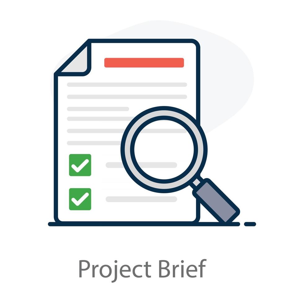 Project Brief Analysis vector