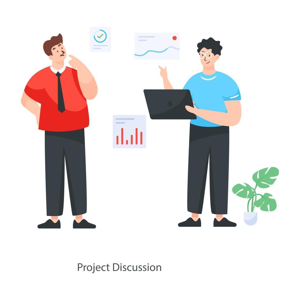 Business Project Discussion vector