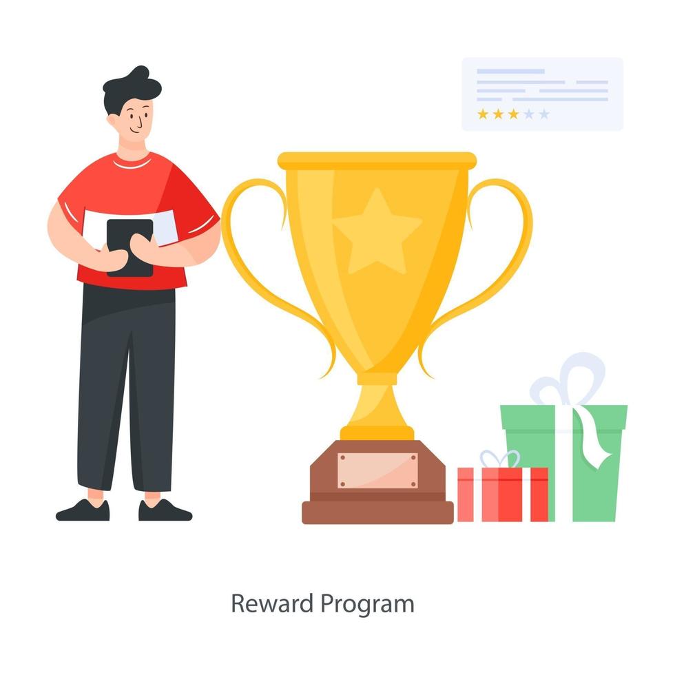 Reward Program and Gifts vector