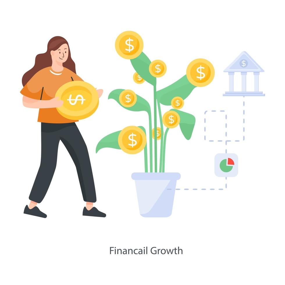 Business and Financial Growth vector