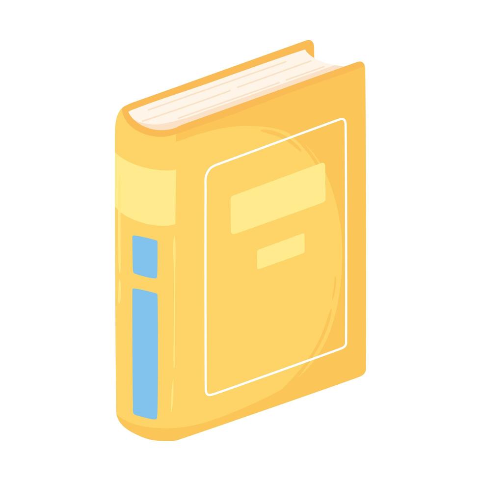 book stand cover pages encyclopedia icon white background vector