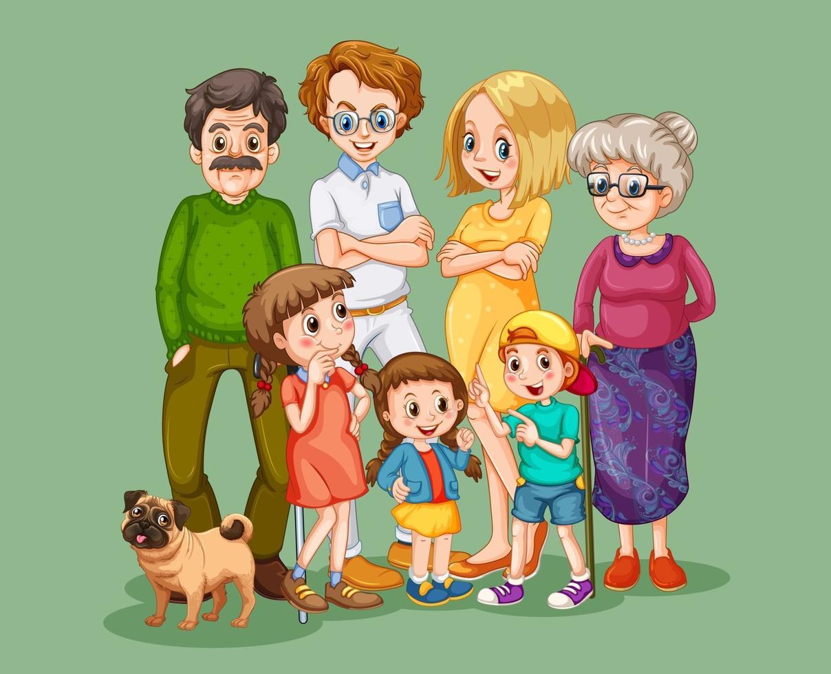 Cartoon Family Members