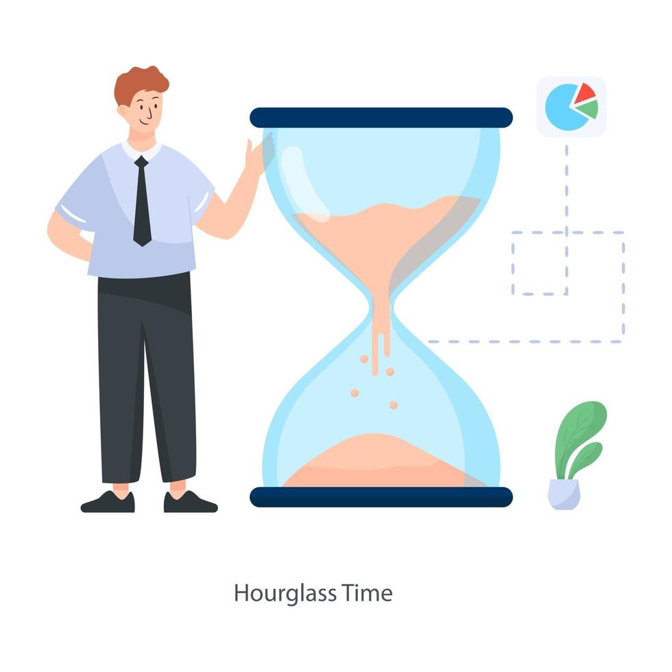 Hourglass Time Design vector