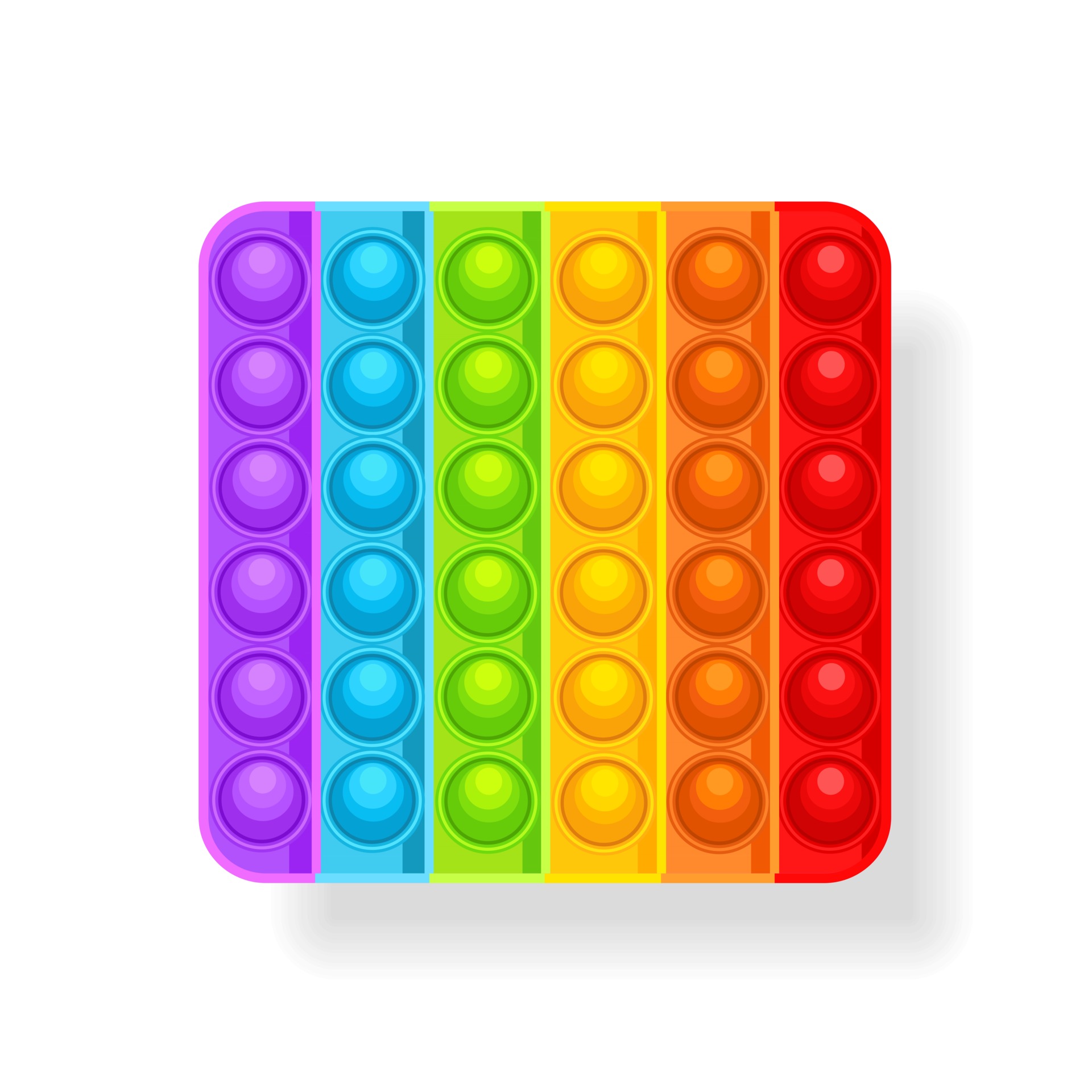 Pop fidget. Antistress. Fashion toy icon. Vector illustration isolated