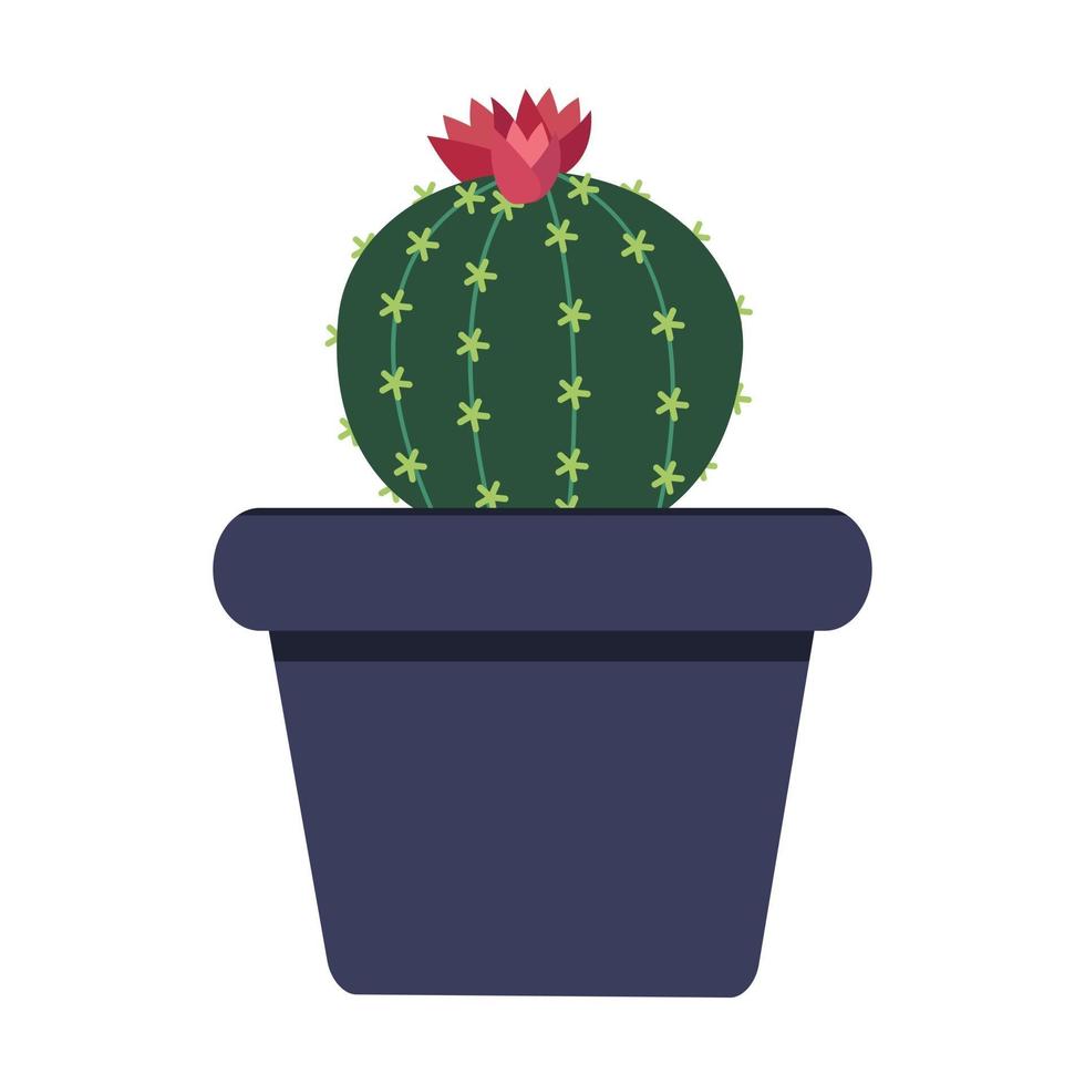 icono de cactus en la ilustración de vector de fondo blanco.