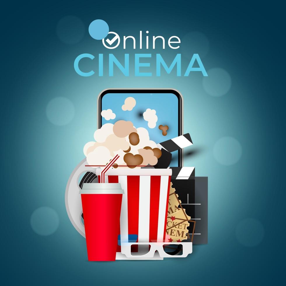 Abstract Home Cinema Background. Vector Illustration EPS10