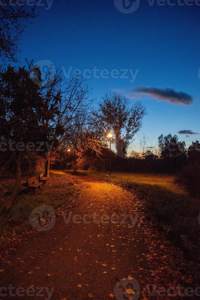 parque de viale trento terni notturna foto