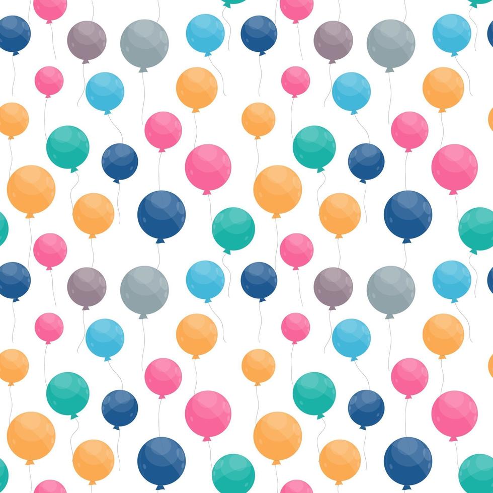 Balloon Seamless Pattern Background. Vector Illustration.