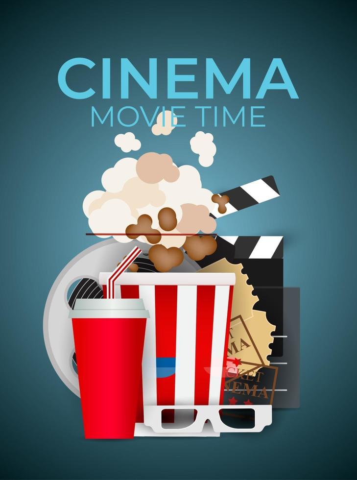 Abstract Home Cinema Background. Vector Illustration