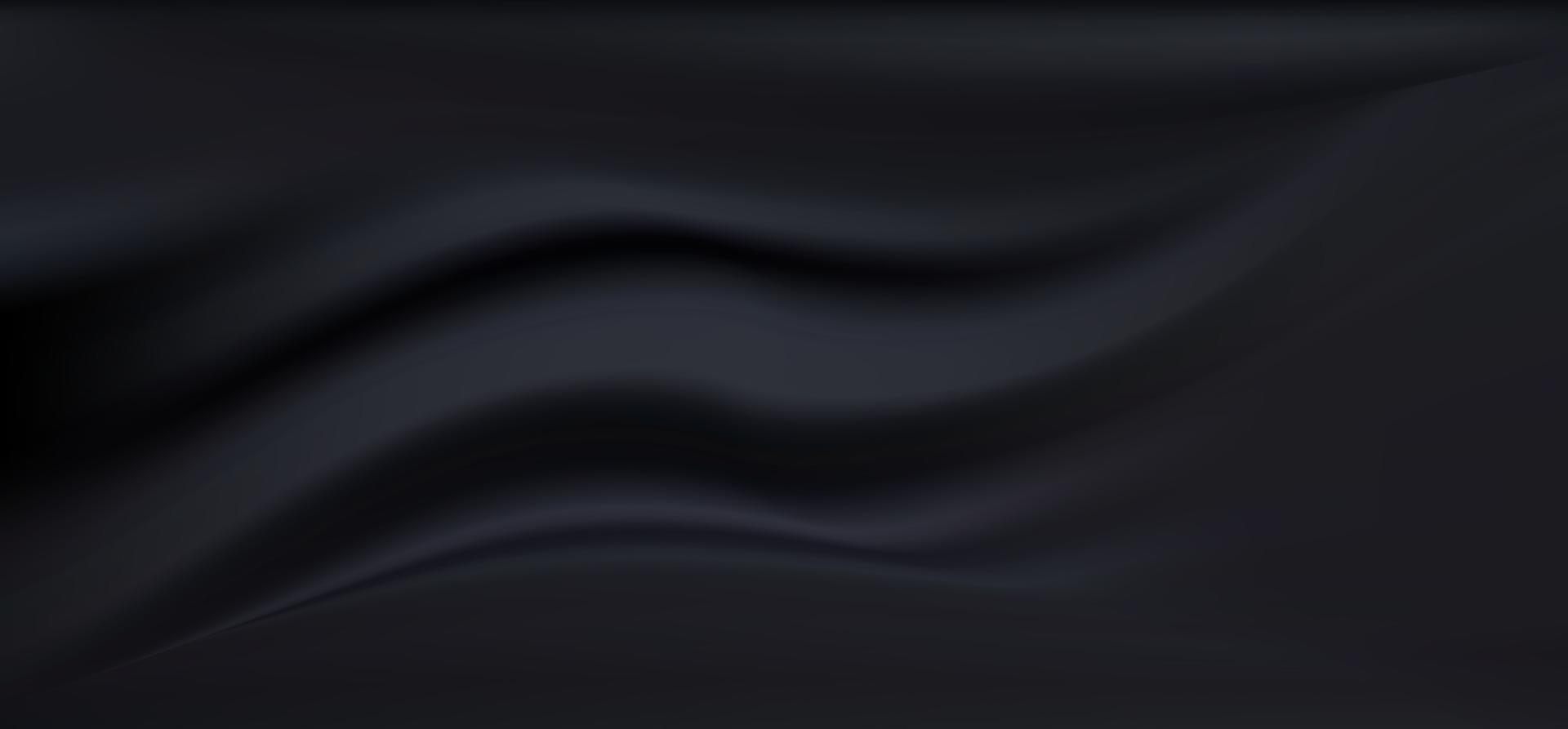 Black silk satin fabric background. Vector Illustration EPS10