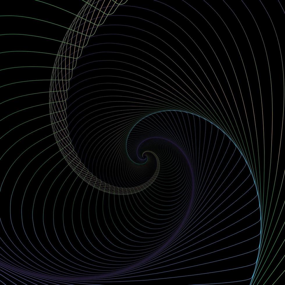 Abstract Geometric Swirl Background Vector Illustration EPS10